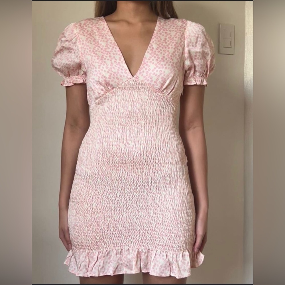 Zara floral pink dress (never worn!)